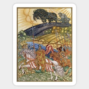 The Epic of Volga and Mikula - Ivan Bilibin Sticker